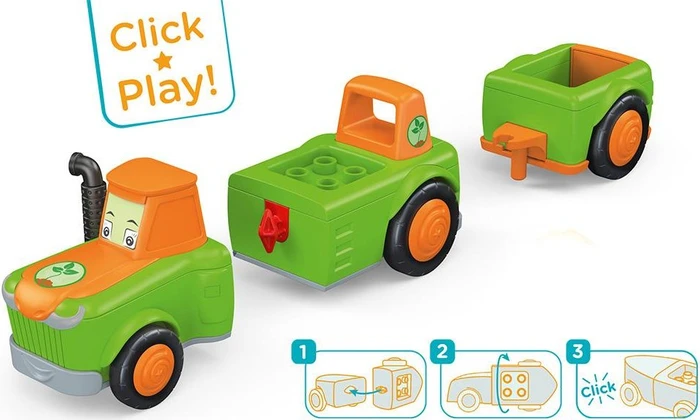 SIKU Toddys Frank Farmy Traktor mit Anhänger