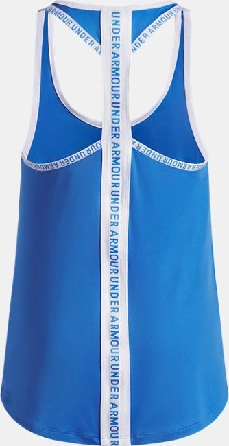 Under Armour Knockout Funktionsshirt ärmellos blue atlantis/white (Junior)