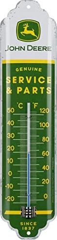 Nostalgic Art Retro Thermometer John Deere Service & Parts, analog