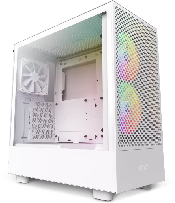 NZXT H5 Flow RGB, weiß, Glasfenster