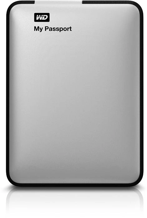 Western Digital WD My Passport silber 2TB, USB 3.0 Micro-B