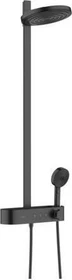 Hansgrohe Pulsify S Showerpipe 260 2jet mit ShowerTablet Select 400 Duschsystem mattschwarz