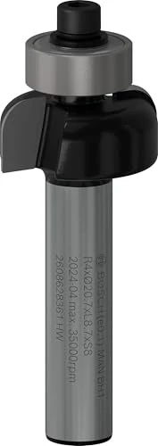 Bosch Professional HM Hohlkehlfräser, (R1)4x(D)20.7x9x53mm, 1 Stück