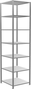 Schulte Lagertechnik Multiplus 150 Schwerlastregal 75x300x80cm verzinkt