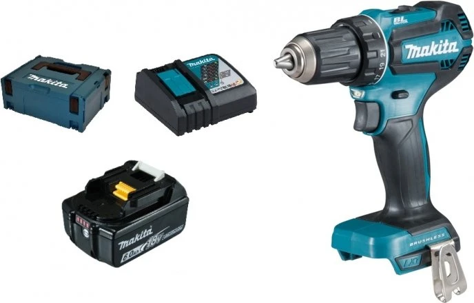 Makita DDF485RG1J Akku-Bohrschrauber inkl. MAKPAC + Akku 6.0Ah