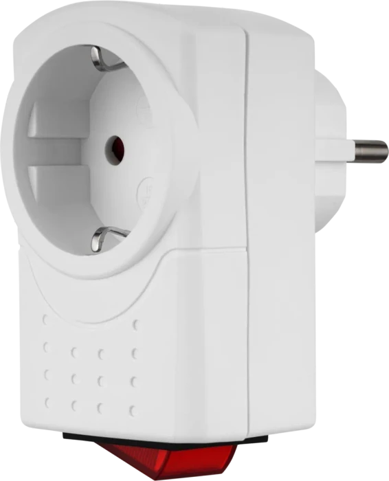 REV Ritter Zwischenstecker Steckdose mit Schalter, 1-fach