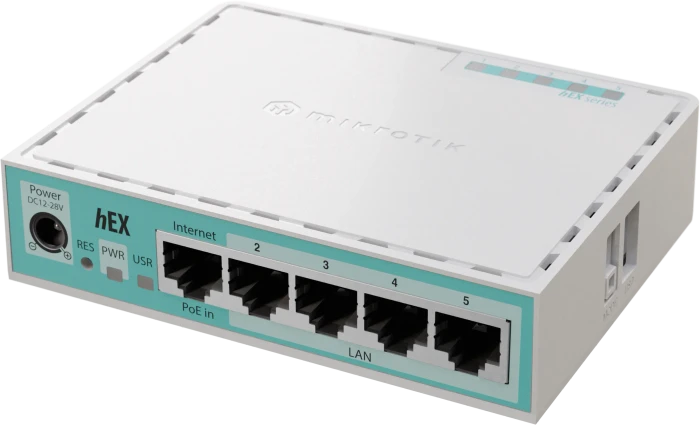 MikroTik RouterBOARD hEX refresh Gigabit Router, 5x RJ-45, PoE PD