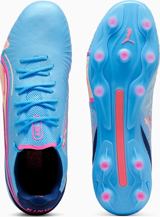 Puma King Ultimate Volume Up FG/AG luminous blue/poison pink/blazing blue
