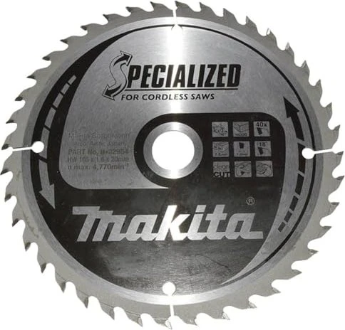 Makita Specialized Kreissägeblatt 40Z, 165x1.6x20mm, 1 Stück