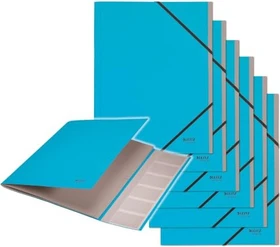 Leitz Ordnungsmappe Recycle, 6 Fächer, A4, blau
