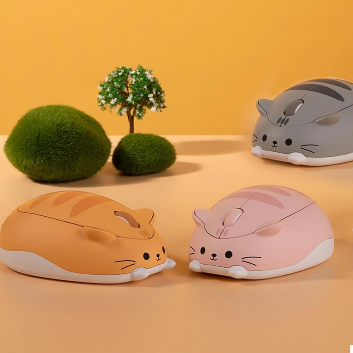 Akko x Waigua Cat Theme Wireless Mouse, Pink Angie, USB