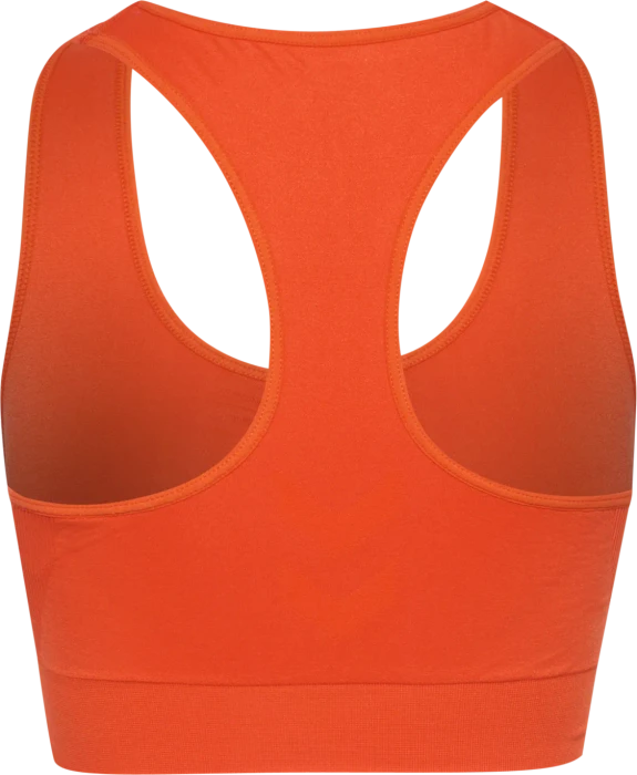 hummel Seamless Sports Top Funktionsshirt ärmellos tangerine tango (Damen)