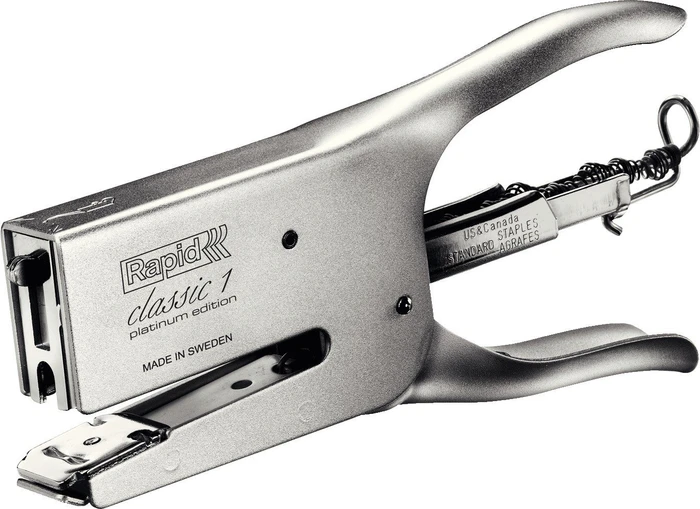 Rapid Classic K1 Heftzange für Typ 26, silber/chrom