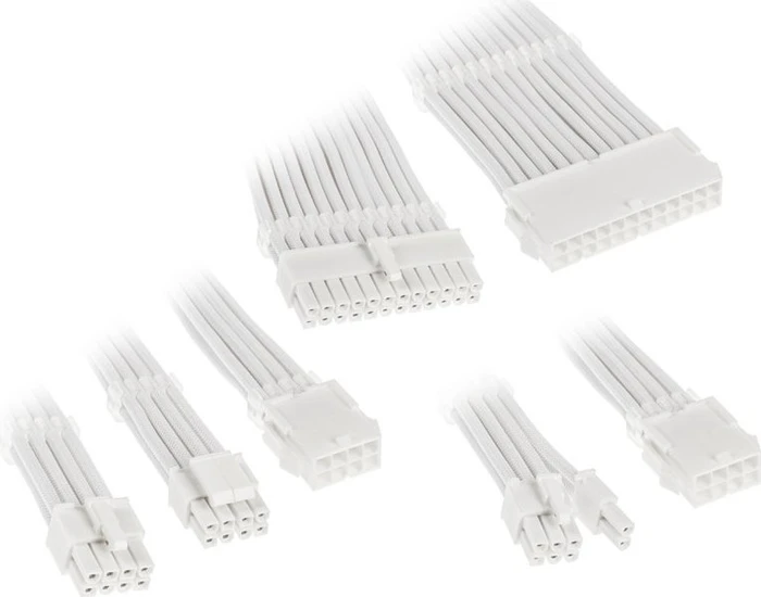 Kolink Core Adept Braided Cable Extension Kit, White