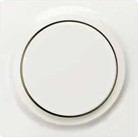 Siemens DELTA style Abdeckungsplatte für Dimmer mit Drehknopf, titanweiß