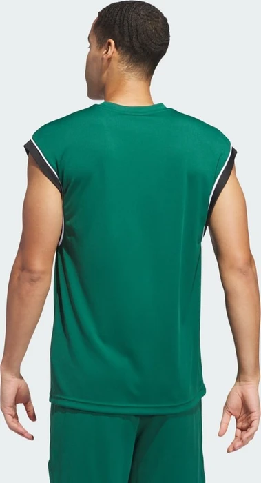 adidas Basketball All-World Sleeveless Funktionsshirt ärmellos team dark green/black (Herren)