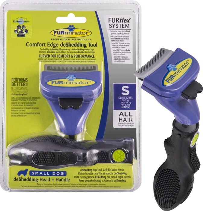 FURminator FURflex deShedding Aufsatz für kleine Hunde, inkl. Handgriff