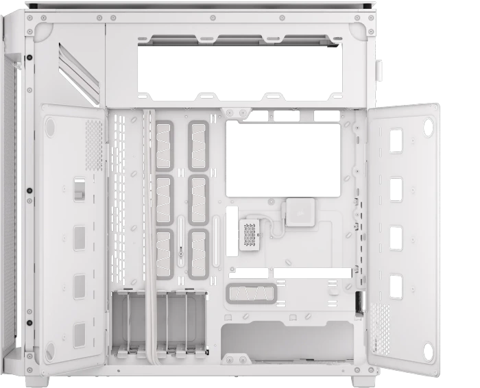 Corsair 9000D RGB Airflow White, Glasfenster