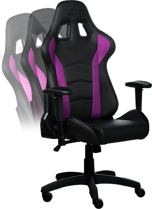 Cooler Master Caliber R1 Gamingstuhl, schwarz/violett