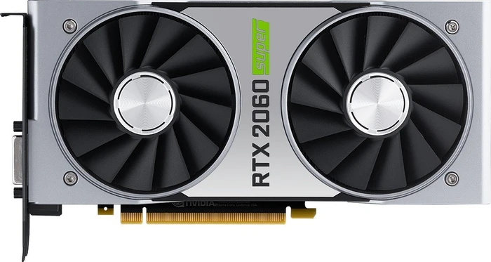 NVIDIA GeForce RTX 2060 SUPER Founders Edition, 8GB GDDR6, DVI, HDMI, USB-C, 2x DP