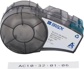 Brady BradyGrip Velcro tape Beschriftungsband, 12.7mm, schwarz/weiß