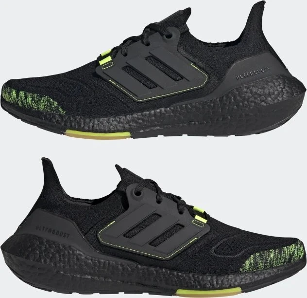 adidas Ultraboost 22 core black/solar yellow (Herren)