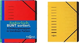 Pagna Ordnungsmappe, 12 Fächer, A4, gelb