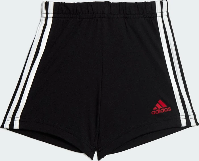 adidas Essentials Lineage Organic Cotton und Shorts Set T-Shirt white/better scarlet (Junior)