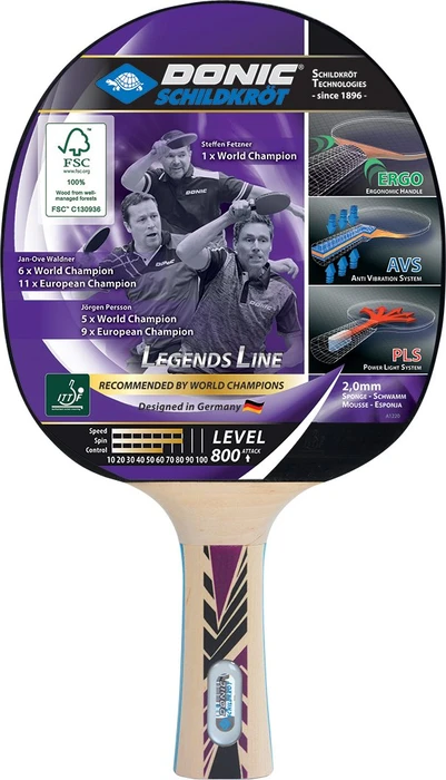 Donic Schildkröt Legends 800 FSC Tischtennisschläger