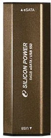 Silicon Power eSATA/USB SSD II 8GB, USB-A + eSATA, USB 2.0, SATA
