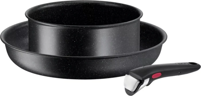 Tefal L39993 Ingenio Black Stone Kochgeschirr-Set, 3-tlg.