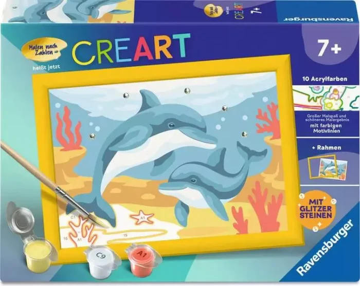 Ravensburger Malen nach Zahlen CreArt Verspielte Delfine