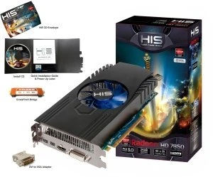 HIS Radeon HD 7850 Fan, 2GB GDDR5, DVI, HDMI, 2x mDP