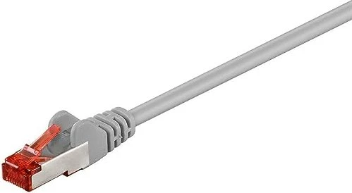 GOOBAY CAT 6 Patchkabel, S/FTP (PiMF), Grau, 0.5 m - CCA Kupfergemisch Image