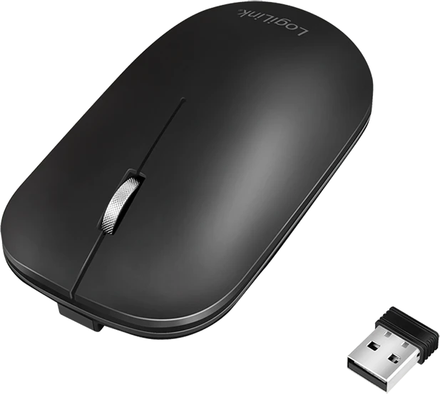 LogiLink Lightweighted Wireless Travel Mouse schwarz, USB