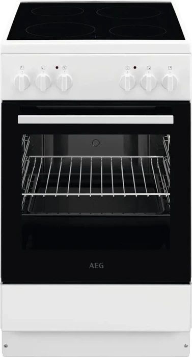 AEG Electrolux CCB50080BW Elektroherd mit Glaskeramik-Kochfeld