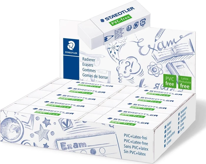 Staedtler Radierer PVC-free, weiß, 20er-Set
