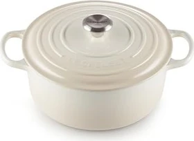 Le Creuset Signature Gusseisen Bräter rund 26cm 5.3l meringue