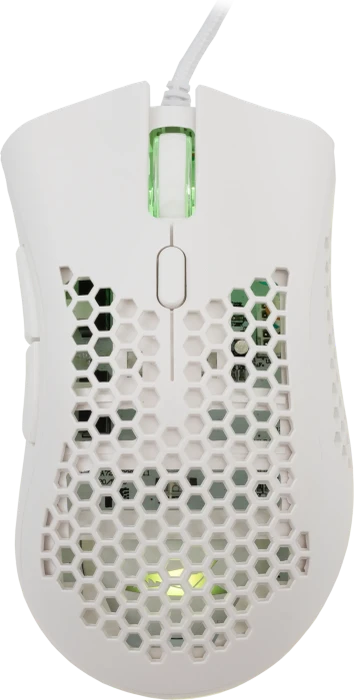 Baracuda Coral White Gaming Mouse, weiß, USB
