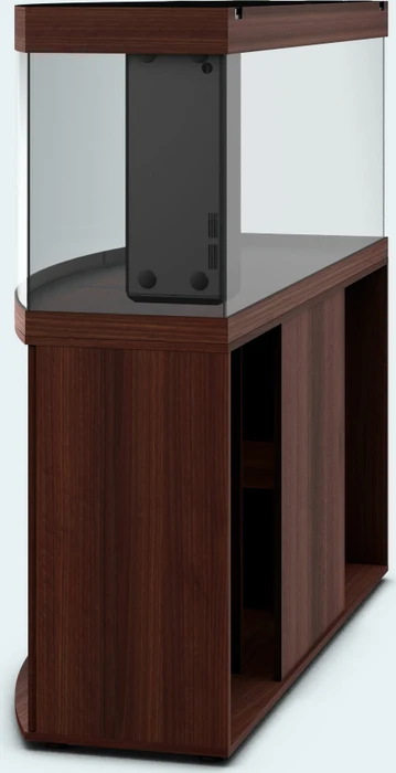 Juwel Vision 450 LED Aquarium-Set mit Unterschrank, dunkles Holz/dunkles Holz, 450l