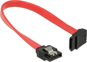 DeLOCK SATA 6Gb/s Kabel rot 0.2m, oben gewinkelt (83972)