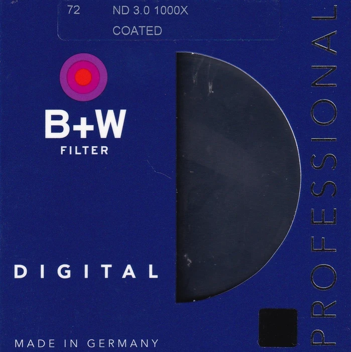B+W Filter F-Pro ND3.0 ND1000 (110) neutral grau 72mm