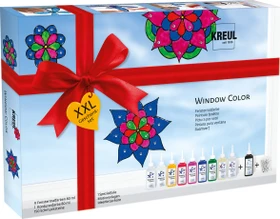 Kreul Window Color Set XXL Malfarbe, 8 Farben, 80ml