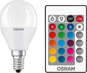 Osram Ledvance LED Star+ Classic P 40 4.9W/827 E14 FR RGBW, 4 Stück