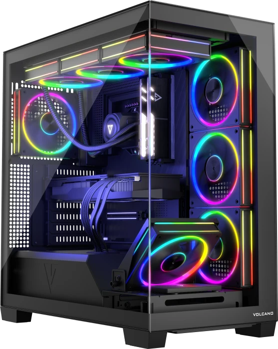 Modecom Volcano Stellar ARGB 8F Black, Glasfenster
