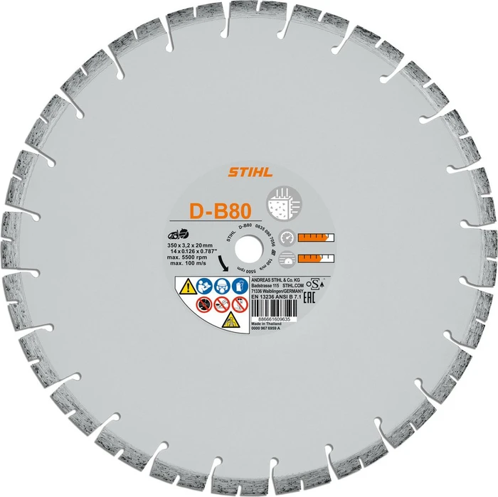 Stihl B 80 Diamanttrennscheibe, 350mm, 1 Stück