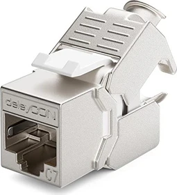 deleyCON Keystone Modul RJ-45 Buchse via Verlegekabel, Cat7, STP
