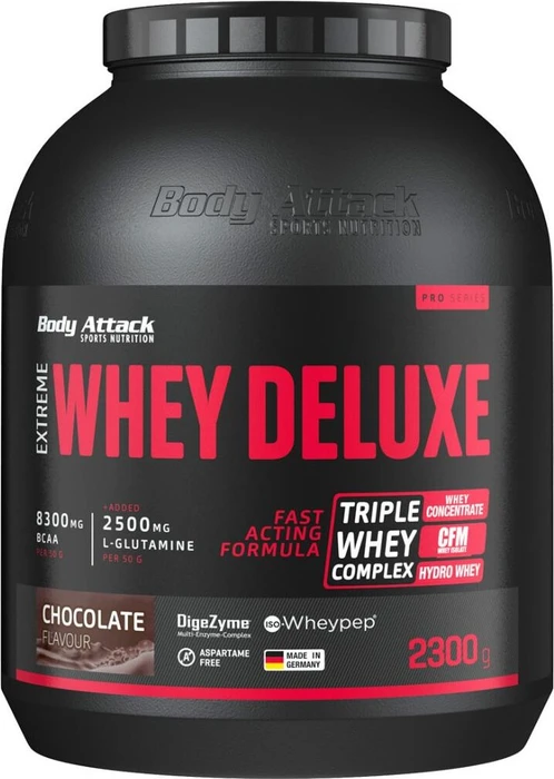Body Attack Extreme Whey Deluxe Erdbeere/Weiße Schokolade 2.3kg