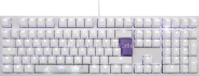 Ducky One 2 Backlit PBT, LEDs weiß, weiß, MX BLACK, USB, DE