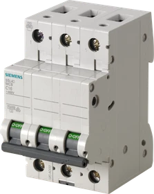 Siemens SENTRON Leitungsschutzschalter 400V 6kA, 3-polig, C, 13A